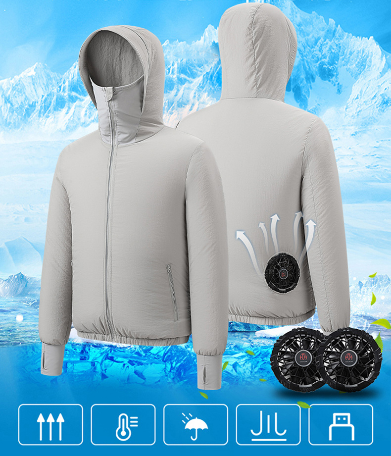 Outdoor Sport Brand Jacket - Zomer Sport Fan Airconditioning Cool Man