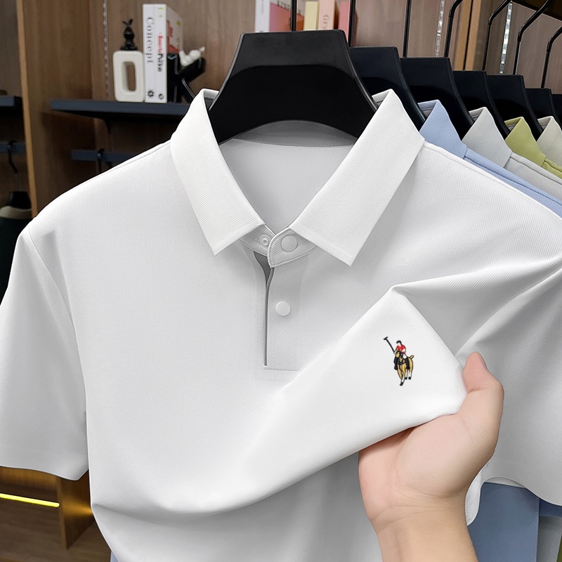 Polo Shirt Equestrian - Luxe heren klassiek merkmode paardensport geborduurd