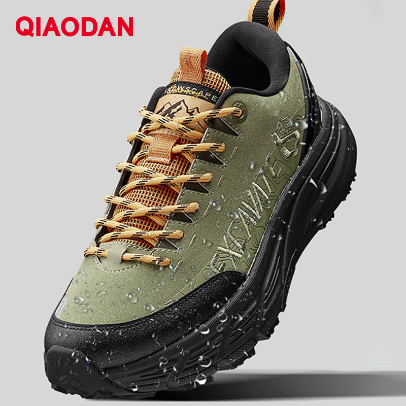Climbing Shoe Beginner - QIAODAN Wandelschoenen Heren Leer Winter Antislip