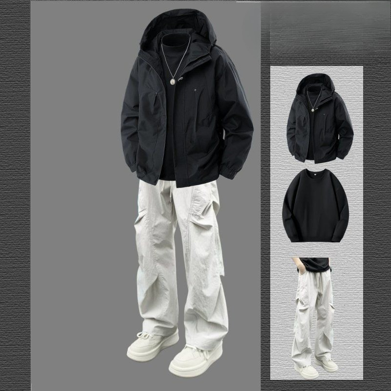 Outdoor Sports Outfit - Heren herfst-winter fleece gevoerde verdikte warme