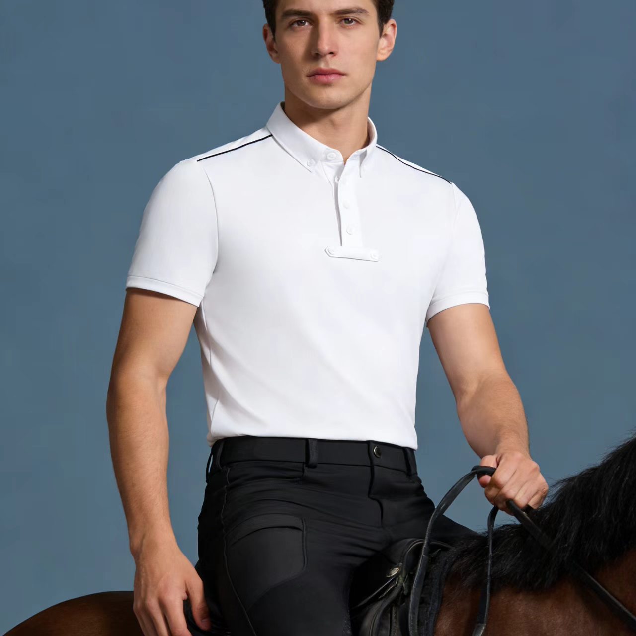 Heren gebreide polo shirt paar - Polo Shirt Equestrian recensie en prijs