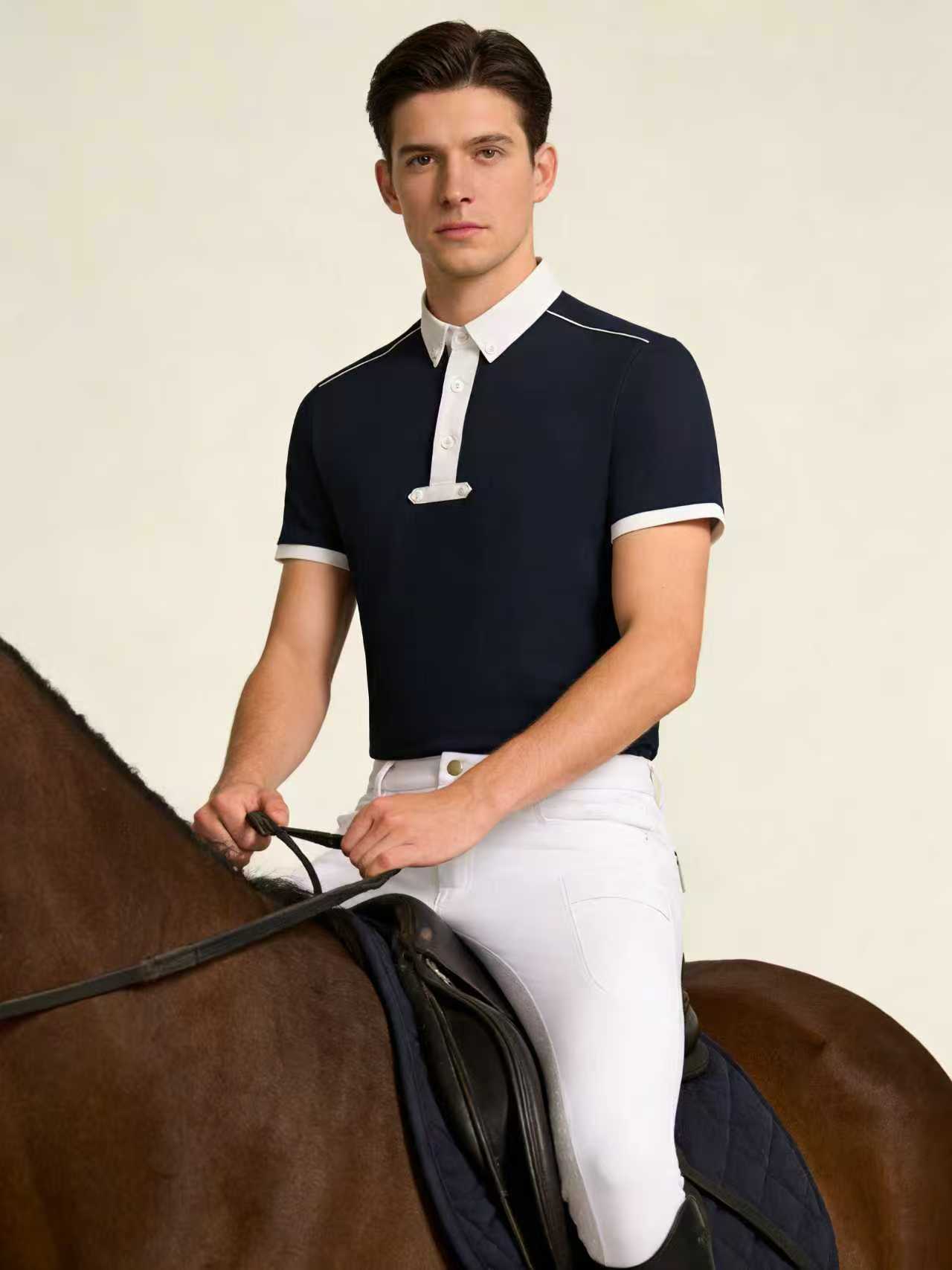 Heren gebreide polo shirt paar - Polo Shirt Equestrian recensie en prijs