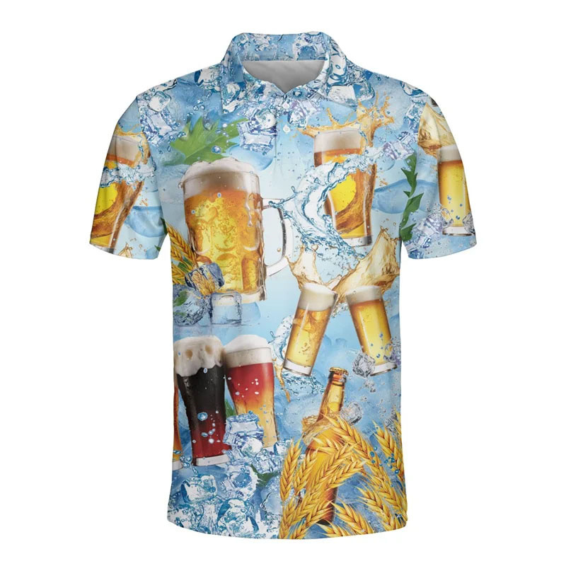 3d Geprint Hawaiiaans Bier Pol - Polo Shirt Equestrian recensie en prijs